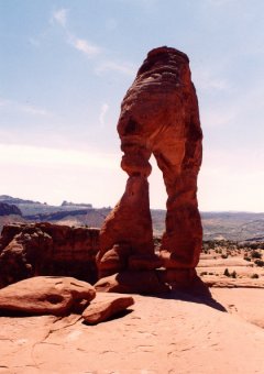 Přístup k Delicate Arch